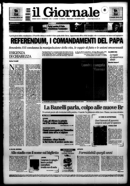 Il giornale : quotidiano del mattino